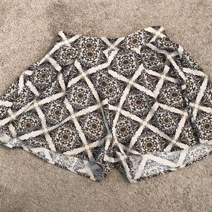 Paisley Print Shorts